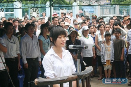 Phạm Thị Mỹ Linh tại phiên tòa